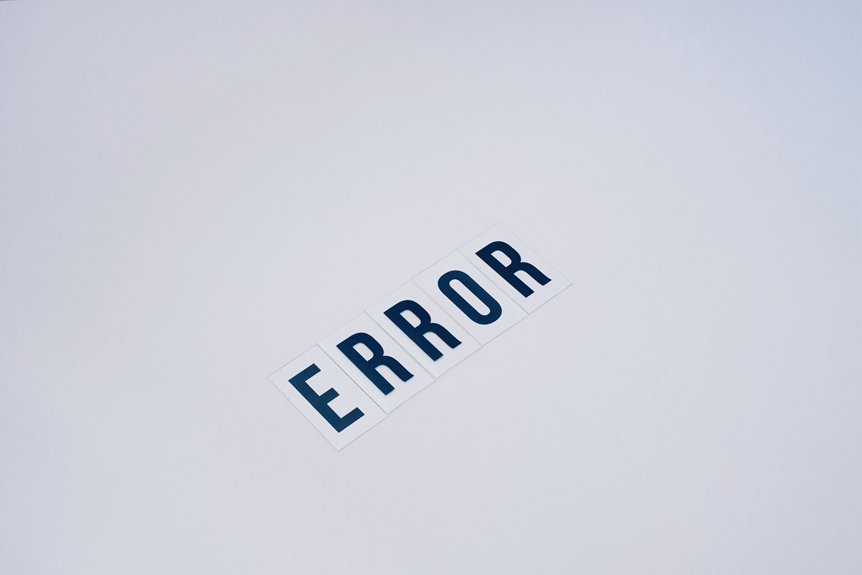 practical advice for errors
